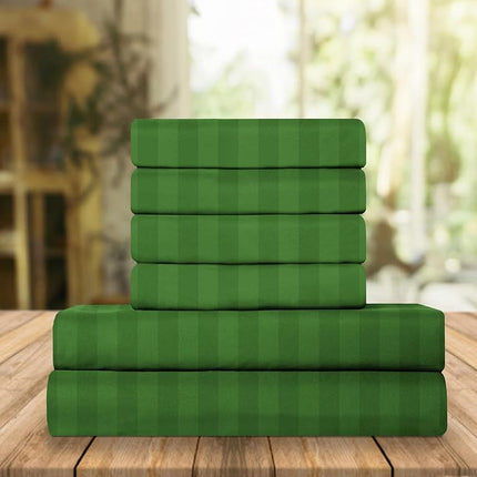 Elegant Comfort Luxury Soft Bed Sheets Dobby Strip