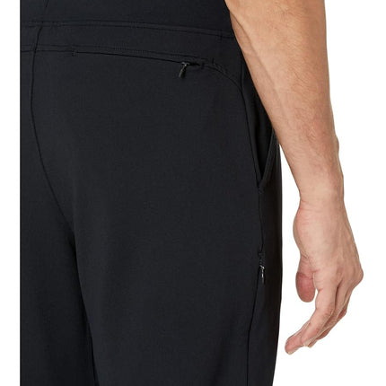 Skechers Men's Slip Ins Tapered Pant, Black/White, S