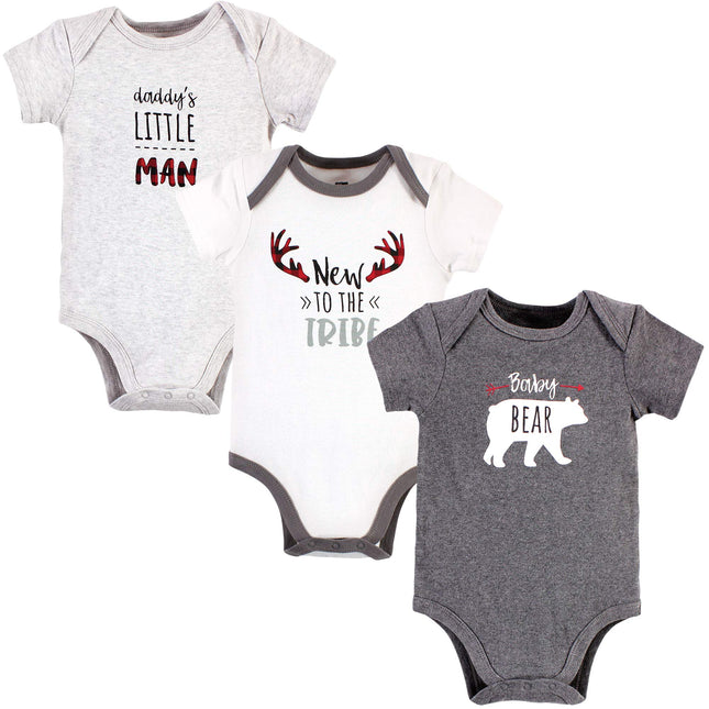 Hudson Baby Unisex Baby Cotton Bodysuits, Daddys M