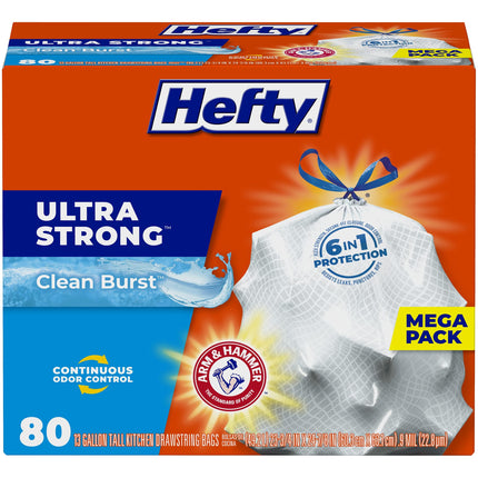 Hefty Ultra Strong Trash Bags (Clean Burst, Tall K