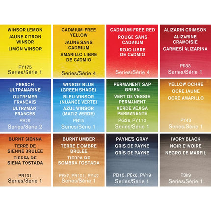 Winsor & Newton 190685 Artist's Water Colour Field Box Drawing Set with Half Pan - Pack of 12