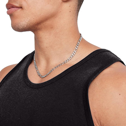 Hanes Men's Essentials Top Pack, Midweight Cotton Tanks, Sleeveless Shirts, 3-Pack, Black, Medium