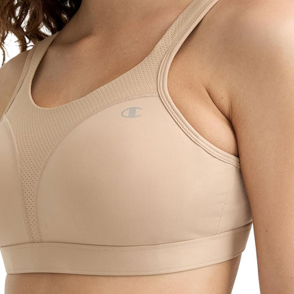 Champion Women's Spot Comfort Full Support Sports Bra, Nude, 38D