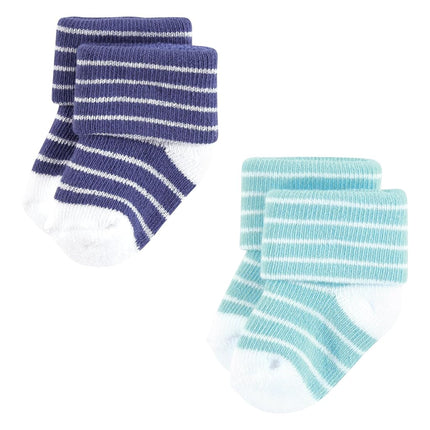 Hudson Baby Chaussettes riches en coton éponge unisexe pour nouveau-né, baleine grise, 0-6 mois, baleine grise, 0-6 mois