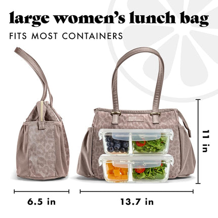 Fit & Fresh Copley Insulated Lunch Bag for Women w/Containers
