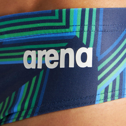 ARENA Calzoncillo de natación para hombre Puzzled Team Print MaxLife, bañador deportivo para entrenamiento profesional