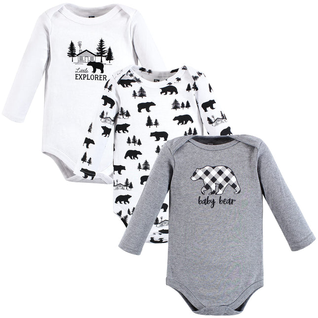 Hudson Baby unisex-baby Cotton Long-sleeve Bodysui