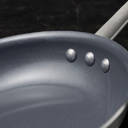 Tramontina Ceramic Nonstick Restaraunt Fry Pan, 10 Inch, Gray, Professional Series, Dishwasher and Oven Safe, 80114/056DS
