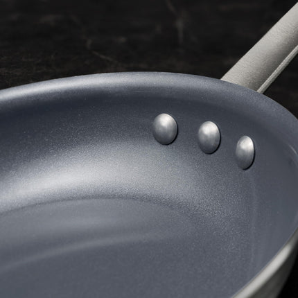 Tramontina 12 Inch Large Professional Non Stick Ceramic Frying Pan, Thick Aluminum Frying Pan with Non Stick Coating PFAS/PFOA Free, Dishwasher and Oven Safe,