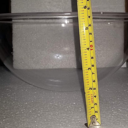 Acrylic Dome/Plastic Hemisphere - Clear - 11" Diameter, 3/4" Flange with Pre-Drilled Holes