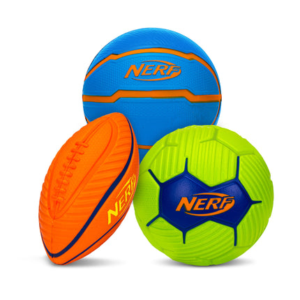 Nerf Kids Mini Foam Sports Ball Set-Soft Foam Foot