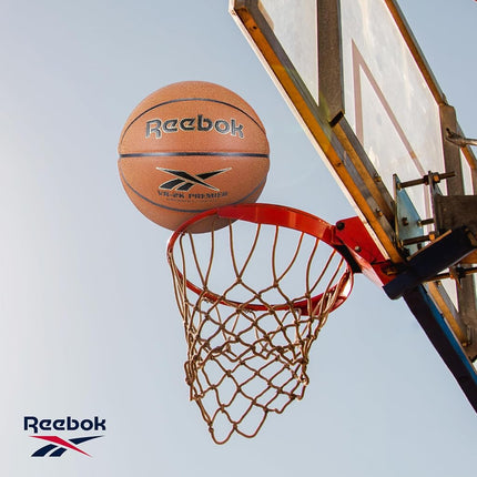 Reebok VR-2K Premier Brown Composite Basketball, Durable for Outdoor Game, (Brown, Size 7)