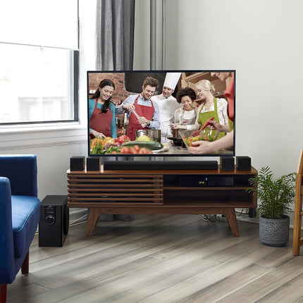 Système de cinéma maison 5.1 iLive Electronics avec Bluetooth, 6 enceintes surround, mural, télécommande incluse, noir (IHTB159B)