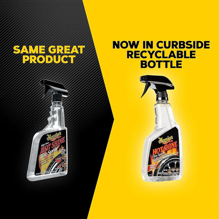 Meguiar's Hot Shine Tyre Spray - Insane Tyre Shine Coating Spray - Professional Endurance Tyre Spray for High Gloss - Long Lasting and Durable Tyre Shine with Our Hot Shine Aerosol - 710 ml