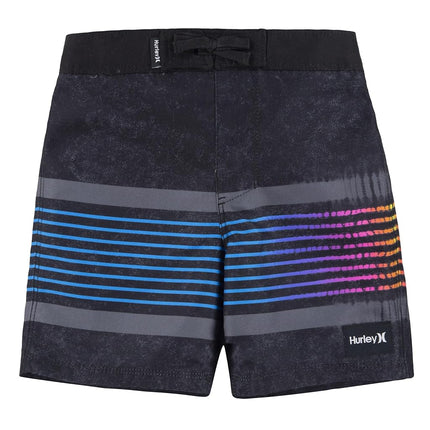 Hurley Boys' Board Shorts, Black/Stripe, 4