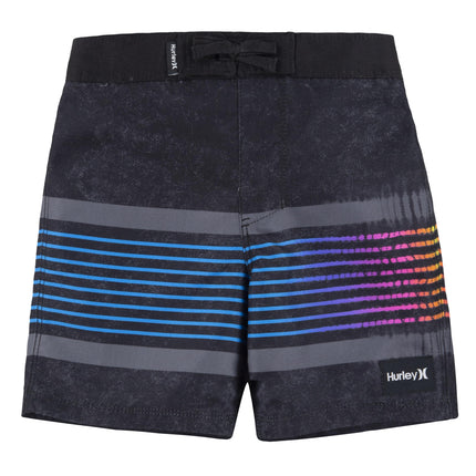 Hurley Boys' Board Shorts, Black/Stripe, 4