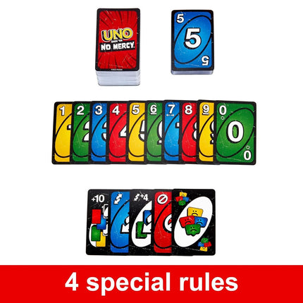 Mattel Games UNO Show ‘em No Mercy Card Game in Storage Tin,Ages 7+