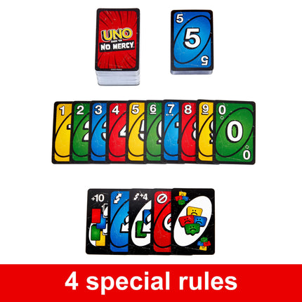 Mattel Games UNO Show ‘em No Mercy Card Game in Storage Tin,Ages 7+