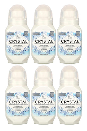 Crystal Body Roll-On Deodorant, 2.25 Ounce - 6 per
