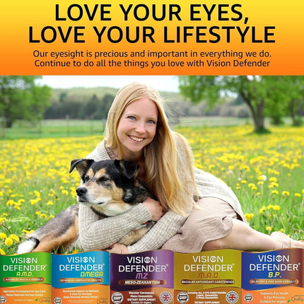 Vision Defender MAC Meso-Zeaxanthin Lutein Eye Supplement 90 Capsules