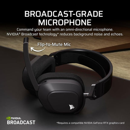 Corsair HS80 MAX Wireless Xbox Gaming Headset with Bluetooth � Dolby Atmos � Broadcast Quality Microphone � iCUE Compatible � Xbox, PC, Mac, Mobile � Steel Grey