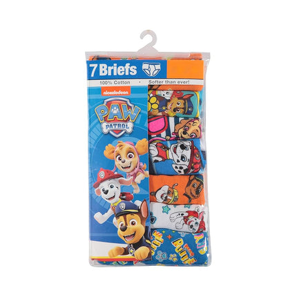 Handcraft Little Boys' Toddler Paw Patrol Brief (Pack of 7), Assorted, 2/3T