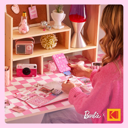 KODAK x Barbie Instant Smartphone Portable Photo Printer, Full Color, Wireless, Zink 2x3” (5.1x7.5 cm) Sticky-Back Photos, Print from iOS & Android Devices with Fun Editing App, Signature Style