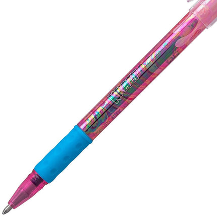Pentel Krazy Pop Iridescent Gel Pen, (1.0mm) Bold Line, Pink & Metallic Blue Ink (K91-DCP)