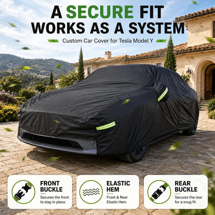 Morhept Car Cover for Tesla Model Y Waterproof Outdoor Cover