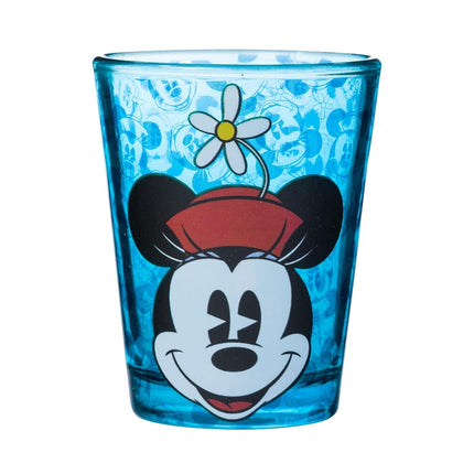 Disney DL110264 Vintage Minnie Mini Glasses, 4-Pack, 1 oz