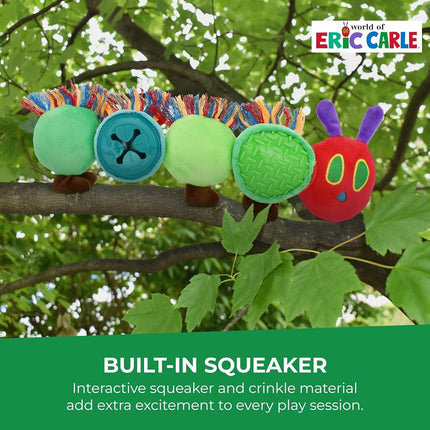 Multipet Eric Carle Very Hungry Caterpillar 14" Treat Plush Dog Toy