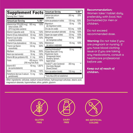 Nature’s Way Alive! Women’s 50+ Complete Multivitamin, High Potency B-Vitamins, 50 Tablets