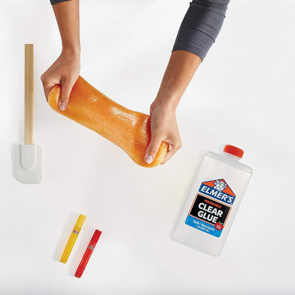 Elmer's Clear Liquid School Glue, Slime Glue, & Craft Glue | Large 1 Quart for School Supplies & Slime Supplies | Washable Glue