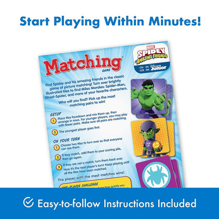 Wonder Forge Marvel Spidey & His Amazing Friends Matching | Build Focus and Memory with Fun Superheroes | Features Favorite Marvel Characters | Ages 3+