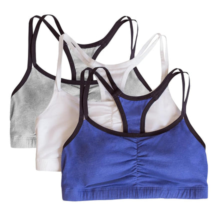 MMSD Women's Cotton Pullover Sport Bra(Pack of 3)