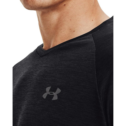 Under Armour Men's Tech 2.0 V-neck Short-sleeve T-shirt Short Sleeve, Black (001 Graphite, 3XL Tall UK