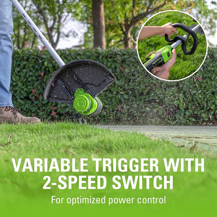 Greenworks 24V 13-Inch Brushless String Trimmer (Gen 2), 4.0Ah USB Battery and Charger Included