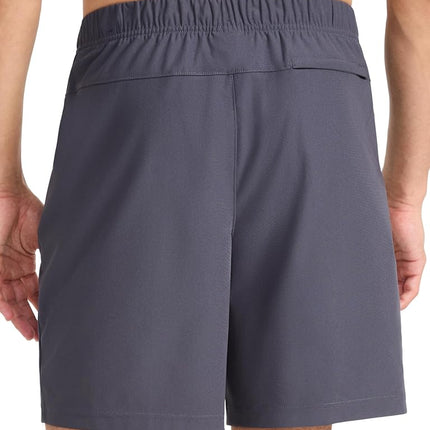Reebok Apparel Men's Jumpstart 8” Short, Standard Fit, Lightweight Poly Fabric, Ebony, Small
