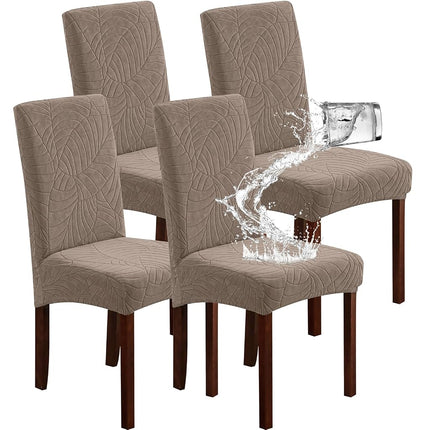 Genina 100% Waterproof Dining Chair Covers, Stretc