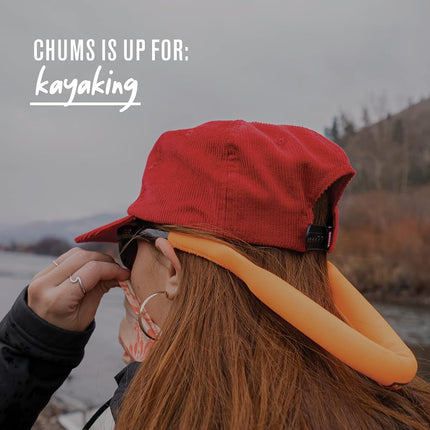 Chums Neo Floating Glasses Strap for Men & Women - Unisex Sunglasses Floating Strap for Water Sports - Fits Most Frame Sizes (EV Green)