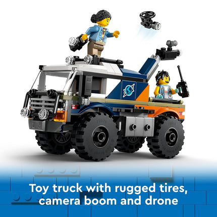 LEGO City Jungle Explorer Off-Road Truck Toy Building Set for 6 Plus Year Old Boys, Girls & Kids, Fun Birthday Gift Idea, Off-Road Vehicle with 3 Adventurer Minifigures and a Tiger Animal Figure 60426