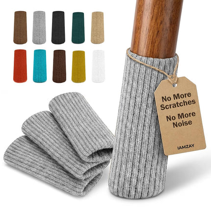 48 Pcs Grey Premium Chair Leg Socks Protectors for