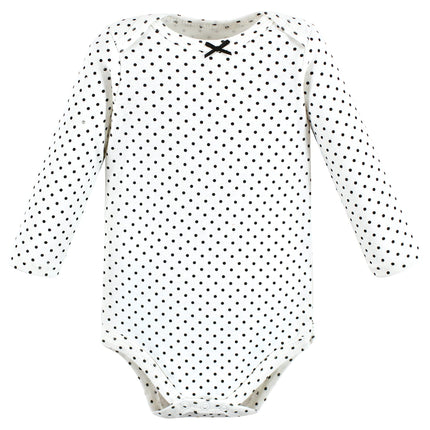 Hudson Baby unisex-baby Cotton Long-sleeve Bodysuits, Buffalo Plaid Leopard, 3-6 Months