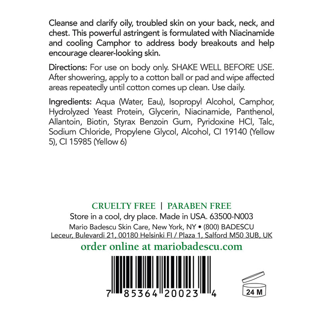 Mario Badescu Special Cleansing Lotion O (For Chest And Back Only) - For All Skin Types 236ml