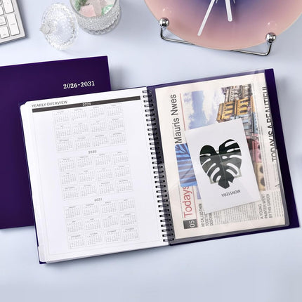 2026-2031 Monthly Planner/Monthly Calendar - 5 Year Planner from Jul. 2026 - Jun. 2031, 60 Month Planners, 9" x 11", Monthlys Calendar 2026-2031 with Tabs + Double-Side Pocket + Durable Polypropylene