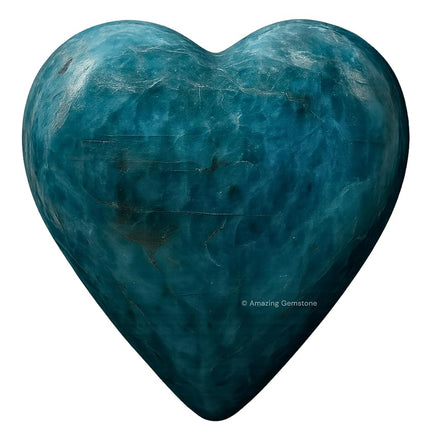 Amazing Gemstone Green Apatite Crystal Heart Palm 