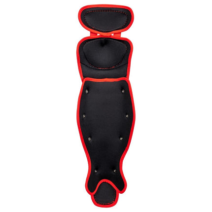 CHAMPRO Optimus MVP Double Knee Baseball Catcher’s Leg Guards, 16.5" Length, Scarlet, CG100SC
