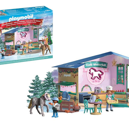 PLAYMOBIL - Horses Of Waterfall - Christmas Baking in The Riding Café - Advent Calendar for Horse Fans - with Daily Surprises and Accessories - Excellent Gift for Children Aged 4 and Over - 71952