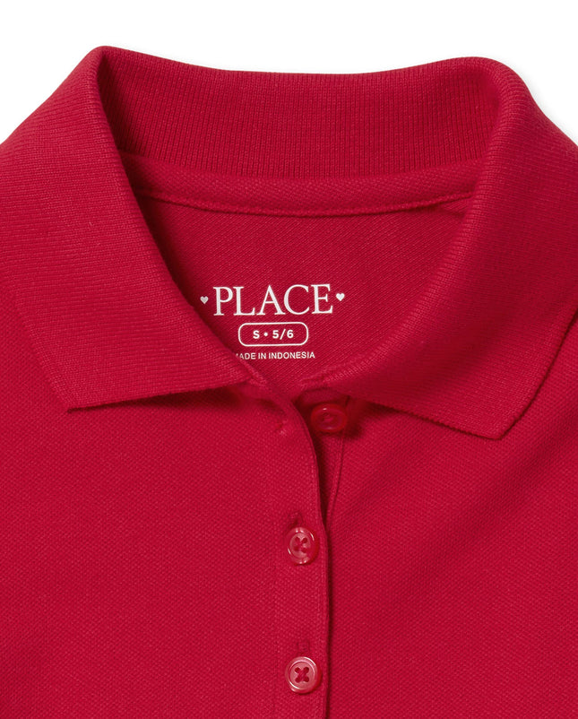 The Children's Place Multipack Short Sleeve Pique Polo, Ruby 2-Pack, XX-Large Plus