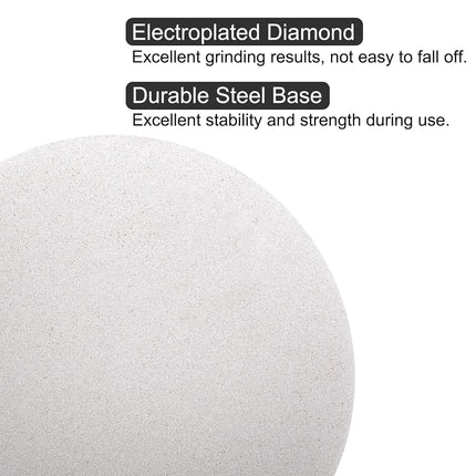 uxcell Diamond Sanding Grinding Disc, 8-Inch (200mm) Grit 240 No Center Hole, Flat Lap Disk Polishing Discs Abrasive Wheel for Gemstone Tile Porcelain Glass Stone Metal